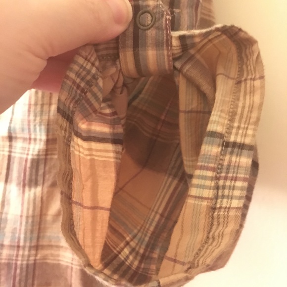 Plaid shirt with snaps instead of buttons. - Picture 4 of 4